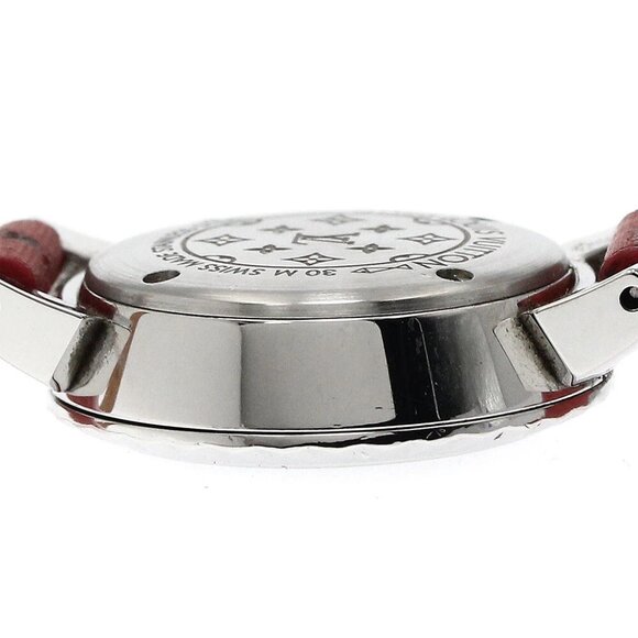 LOUIS VUITTON Tambour bijou Q1M05 black Dial Quartz Ladies Watch - Picture 5 of 12